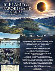 Iceland and Faroe Island Cruise<br>During Solar Eclipse 2026