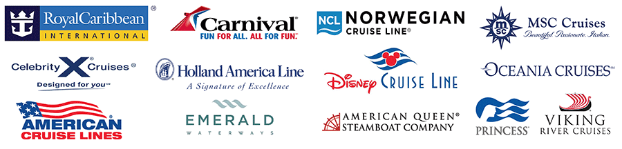 Cruise Lines used on our cruise tours