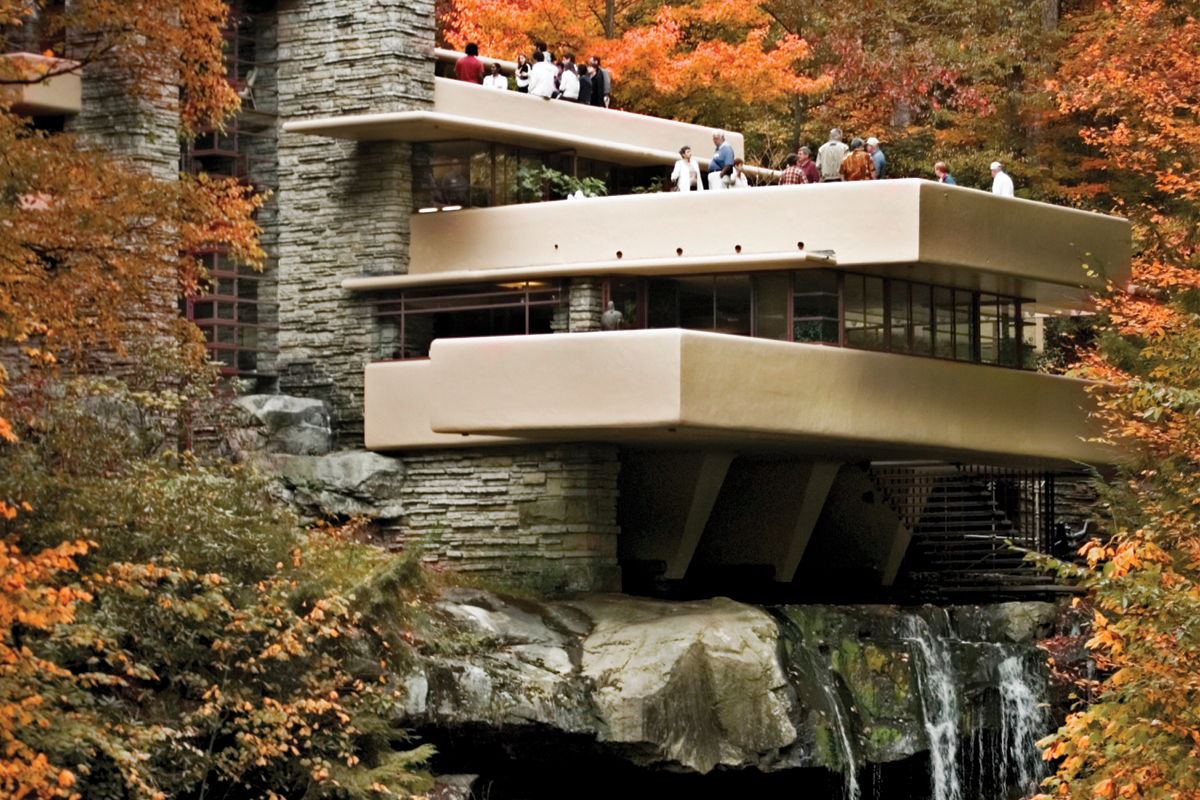 “Fallingwater” designed by Frank Lloyd Wright